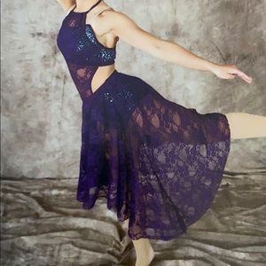 Weismann Purple Lace Dance Costume